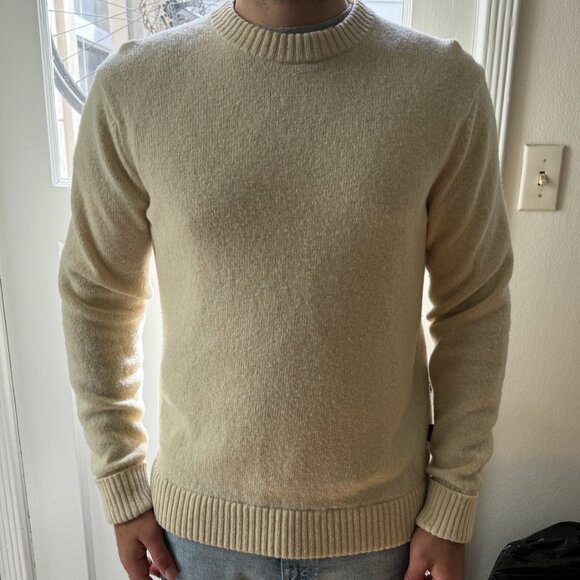 Patagonia Men's Recycled Wool-Blend Sweater in Natural - Picture 7 of 9